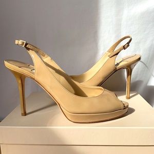 Jimmy Choo Nude Patent Leather Nova